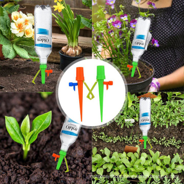 Adjustable Automatic Spiked Watering Device with Support Bracket Garden Irrigation Plant Self Watering Spikes